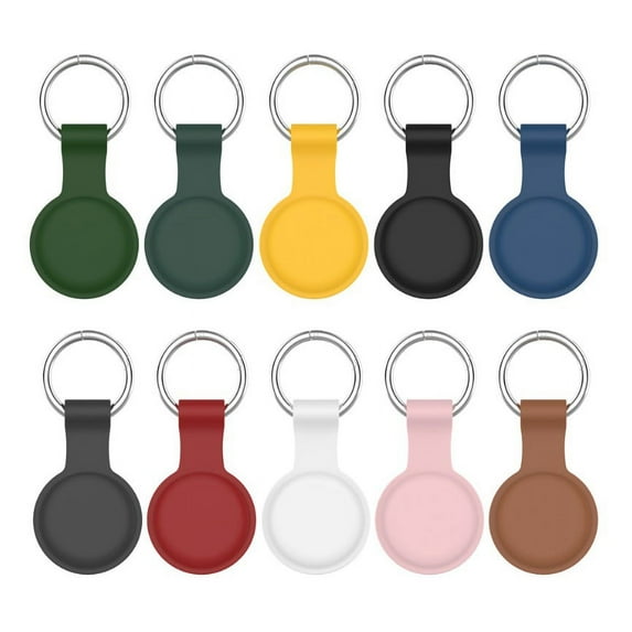 TekDeals Premium Silicone Protective Case Cover Sleeve Shell Skin Shield for Apple AirTag, Black