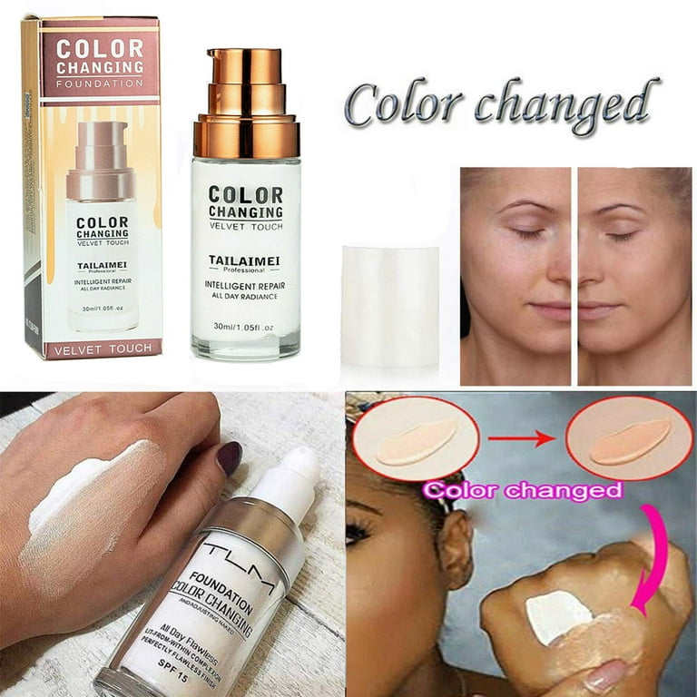 Foundation color changing top