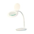 thumbnail image 1 of TekLine 39101A Desk Gooseneck 4" Magnifying Lamp, White 30-LED Daylight, 1 of 4