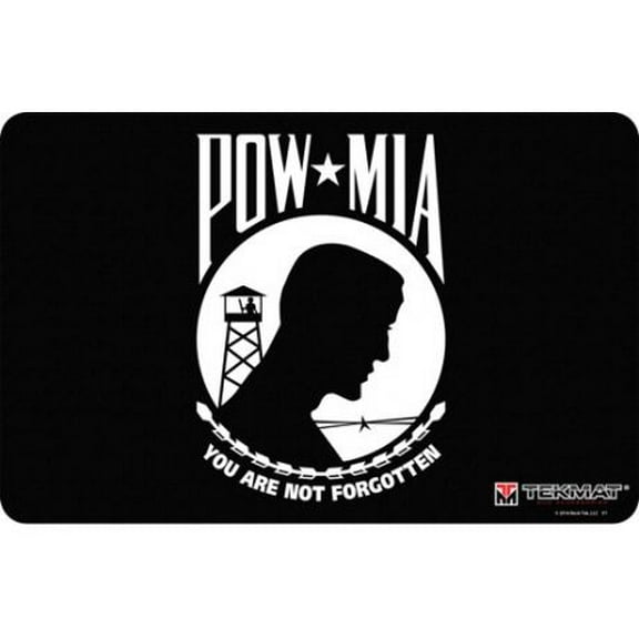 Tekmat Armorers Bench Mat 11inx17in POW-MIA Flag Pistol, 17-POWMIA