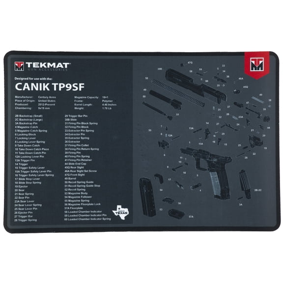 TekMat TEK-R17-CANIK-TP9SF 11x17" Gun Cleaning Mat for Canik TP9SF