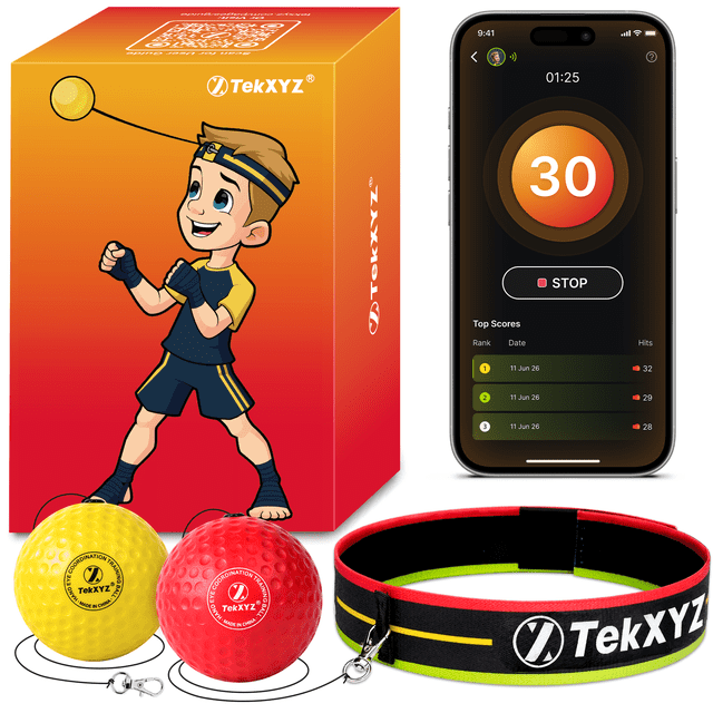 Point Counterpoint Png TEKXYZ Boxing Reflex Ball Set: For Agility and Coordination Training ...