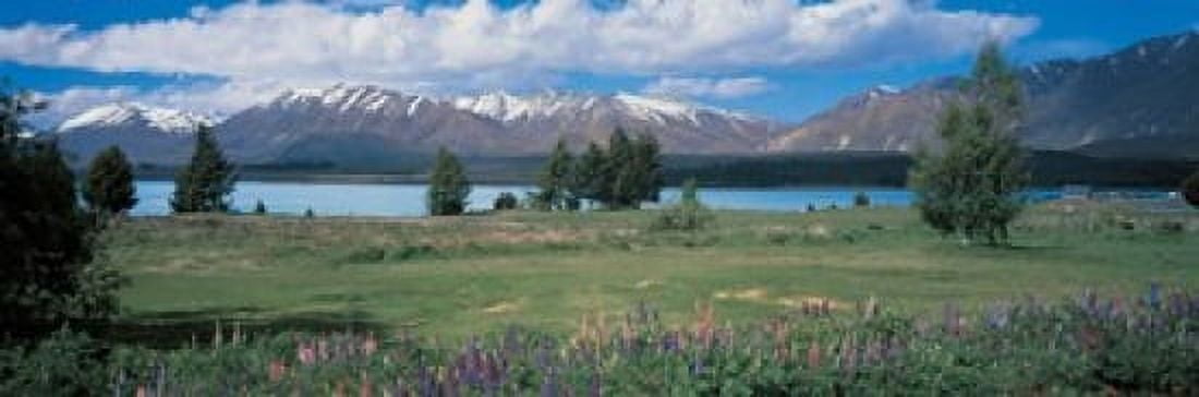 Tekapo Lake South Island New Zealand Canvas Art - Panoramic Images (18 x 6)