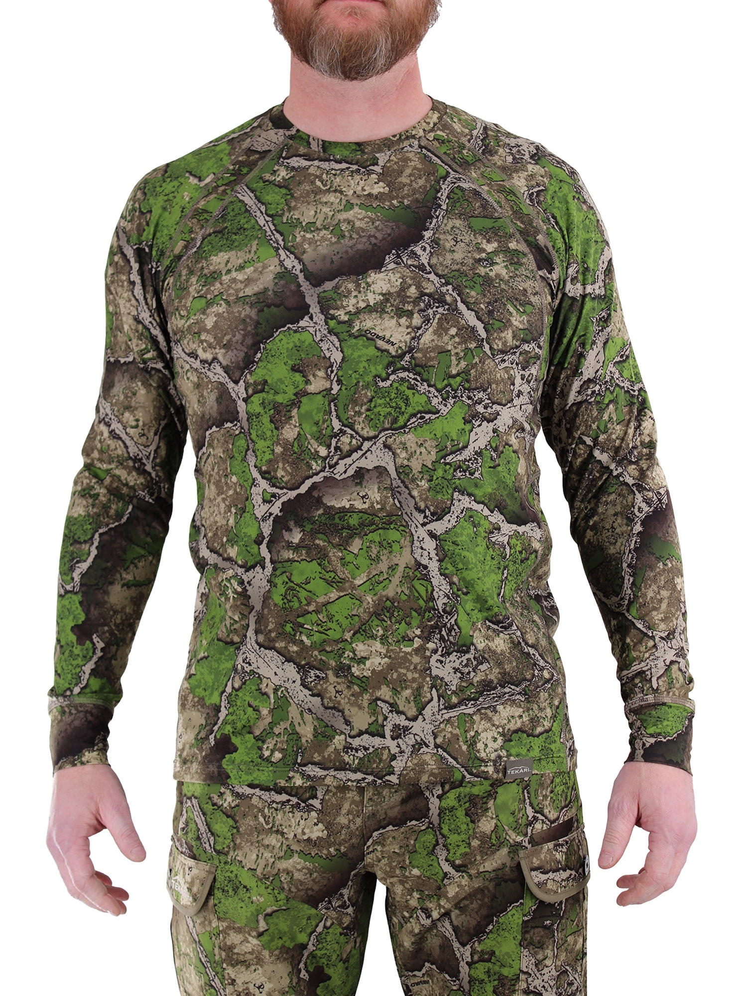 Tekari Men's Air Mesh Long Sleeve Performance Hunting Shirt Small