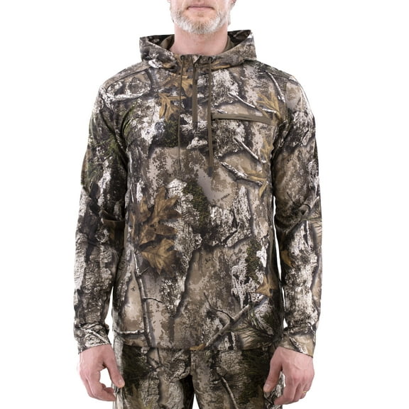 Tekari Men's Axial 1/4 Zip Performance Hunting Hoodie