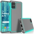 thumbnail image 1 of Tekcoo Case for Samsung Galaxy A51 A71 4G US Version 2020, Tekcoo [Tmajor] Shock Absorbing [Turquoise] Rubber Silicone & Plastic Bumper Grip Cute Sturdy Hard Protective Phone Cases Cover, 1 of 6