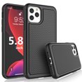 thumbnail image 1 of Tekcoo Cases for 2019 Apple iPhone 11 Pro Max 6.5", iPhone 11 6.1", iPhone 11 Pro 5.8", [Tmajor] Shock Absorbing [Black] Hybrid Rubber Silicone & Plastic Bumper Grip Cute Sturdy Hard Cases Cover, 1 of 6