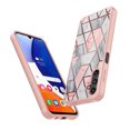 thumbnail image 1 of Tekcoo Shockproof Soft TPU Bumper Rugged Protective Case Samsung Galaxy A14 5G (6.6") Rose Marble, 1 of 8