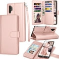 thumbnail image 1 of Tekcoo for Galaxy Note Ultra 5G / Galaxy Note 10 Plus 5G / Note 10 / Note 20 Wallet Case, 9 Card Slots Holder Carrying Pouch Folio Flip PU Leather Cover [Detachable Magnetic Hard Case] Lanyard, 1 of 6