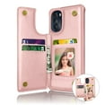 thumbnail image 1 of Tekcoo for Motoro Moto G 5G/G Power 5G 2023 Wallet case, Flip Wallet Leather Magnetic Clasp Case with Credit Card Holder and Shockproof Function Kickstand Phone Cover - Rose Gold, 1 of 7