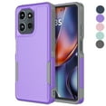 thumbnail image 1 of Tekcoo for Motorola Moto G 5G 2025 Case, Dual Layer Shockproof Hybrid Protective Phone Case Heavy Duty Military-Grade Drop Protection Anti-Scratch Rugged Cover for Moto G 5G 2025, Purple, 1 of 9