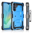 thumbnail image 1 of Tekcoo Samsung Galaxy A16 5G Case with [Built-in Screen Protector] Holster Belt Clip and Kickstand, Shockproof Heavy Duty Full Protective Phone Case Rugged Cover for Galaxy A16 5G - Blue, 1 of 11