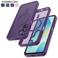 thumbnail image 1 of Tekcoo for Samsung Galaxy A16 5G Case, Compatible with MagSafe Military Grade Drop Protection Magnetic Rugged Cover Translucent Back Shockproof Phone Case for Samsung Galaxy A16 5G - Purple, 1 of 10