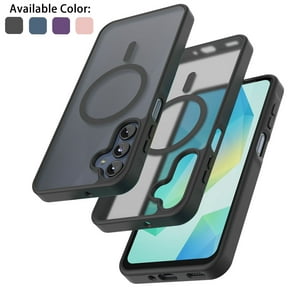 Tekcoo for Samsung Galaxy A16 5G Case, Compatible with MagSafe Military Grade Drop Protection Magnetic Rugged Cover Translucent Back Shockproof Phone Case for Samsung Galaxy A16 5G - Black