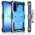 thumbnail image 1 of Tekcoo for Samsung Galaxy A17 5G Case with [Built-in Screen Protector] Holster Belt Clip and Kickstand, Shockproof Heavy Duty Full Protective Phone Case Rugged Cover for Galaxy A17 5G - Blue, 1 of 9