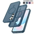 thumbnail image 1 of Tekcoo for Samsung Galaxy S24 FE Case, Compatible with MagSafe Military Grade Drop Protection Magnetic Rugged Cover Translucent Back Shockproof Phone Case for Samsung Galaxy S24 FE - Blue, 1 of 10