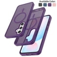 thumbnail image 1 of Tekcoo for Samsung Galaxy S24 FE Case, Compatible with MagSafe Military Grade Drop Protection Magnetic Rugged Cover Translucent Back Shockproof Phone Case for Samsung Galaxy S24 FE - Purple, 1 of 10
