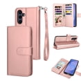 thumbnail image 1 of Tekcoo For Samsung Galaxy S26 Wallet Case with Credit Card Holder for Women Men, Flip PU Leather Wallet Phone Case for Galaxy S26, Detachable Magnetic Kickstand Cover with Wrist Strap, Rose Gold, 1 of 7