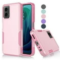 thumbnail image 1 of Tekcoo Shockproof Heavy Duty Cell Phone Case for Motorola Moto G 5G, Pink, 1 of 10