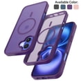 thumbnail image 1 of Tekcoo for iPhone 16 Plus Case, Compatible with MagSafe Military Grade Drop Protection Translucent Matte Back Magnetic Rugged Cover Slim Shockproof Phone Case for iPhone 16 Plus 6.7" - Purple, 1 of 9