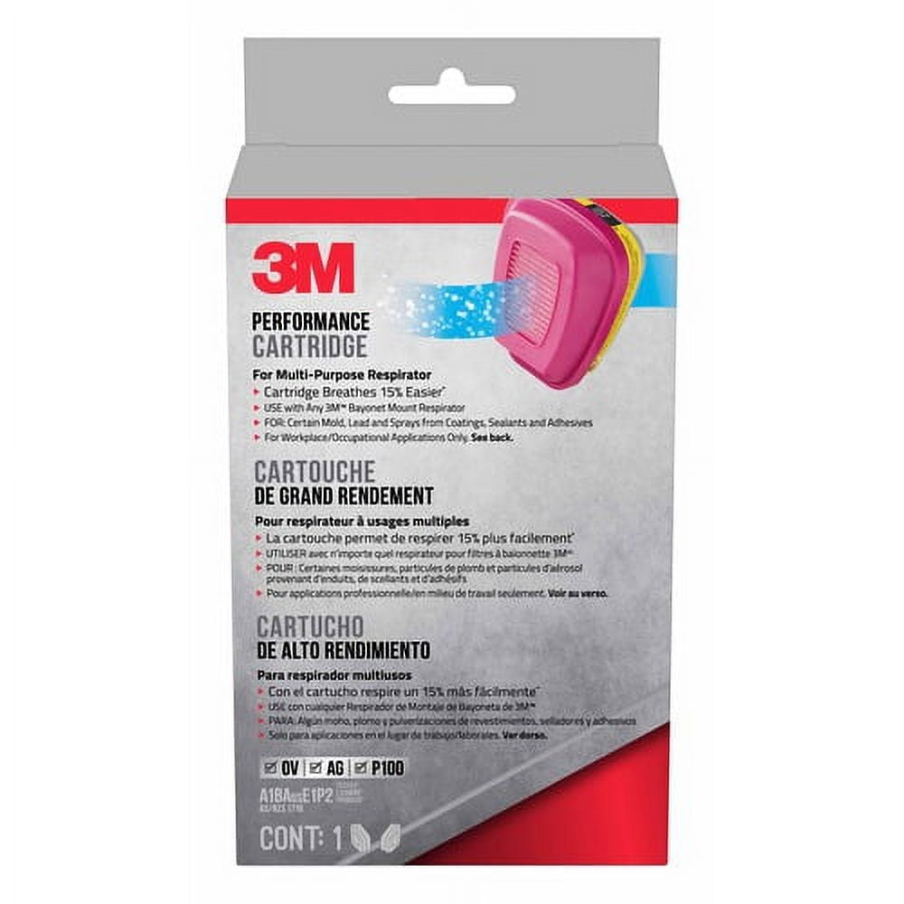 Tekk Protection Multipurpose Respirator Replacement Cartridges - Liquid, Gases, Vapor Protection - Pink - 2 / Pack Tekk Protection Multipurpose Respirator Replacement Cartridges - Liquid, Gases, Vapor Protection - Pink - 2 / Pack