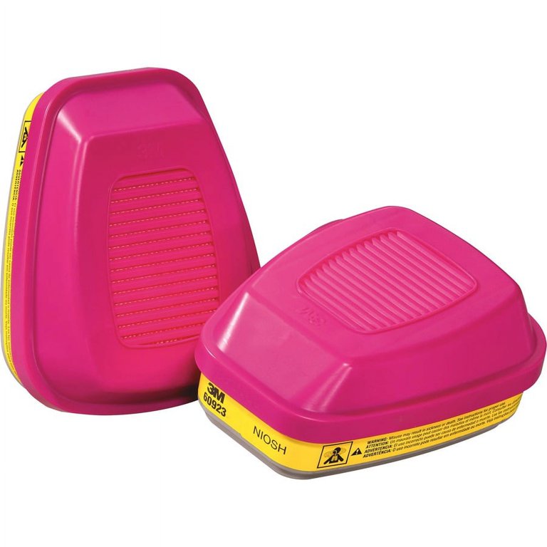 Tekk Protection Multipurpose Respirator Replacement Cartridges - Liquid, Gases, Vapor Protection - Pink - 2 / Pack Tekk Protection Multipurpose Respirator Replacement Cartridges - Liquid, Gases, Vapor Protection - Pink - 2 / Pack