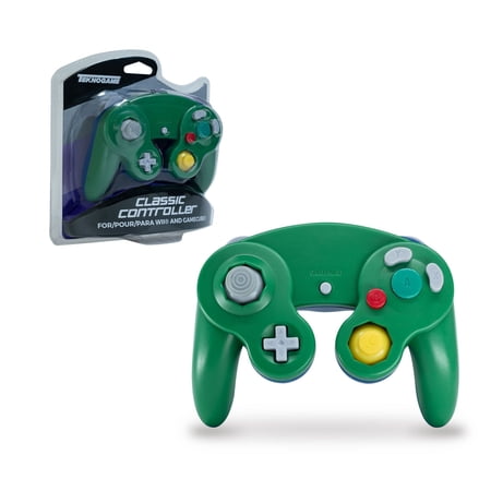TeknoGame Wired GameCube Controller - Green/Blue