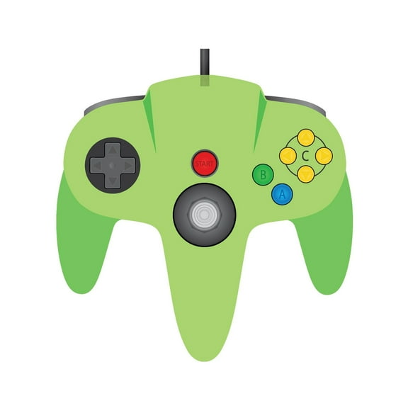 TeknoGame Wired N64 Controller - Clear Green
