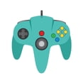 thumbnail image 1 of TeknoGame Wired N64 Controller - Clear Teal, 1 of 3