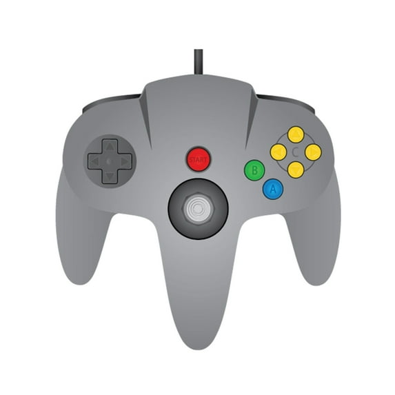 TeknoGame Wired N64 Controller - Gray
