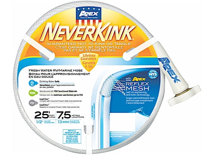 Teknor Apex NeverKink 0.5 in x 25 ft Heavy Duty Garden Hose