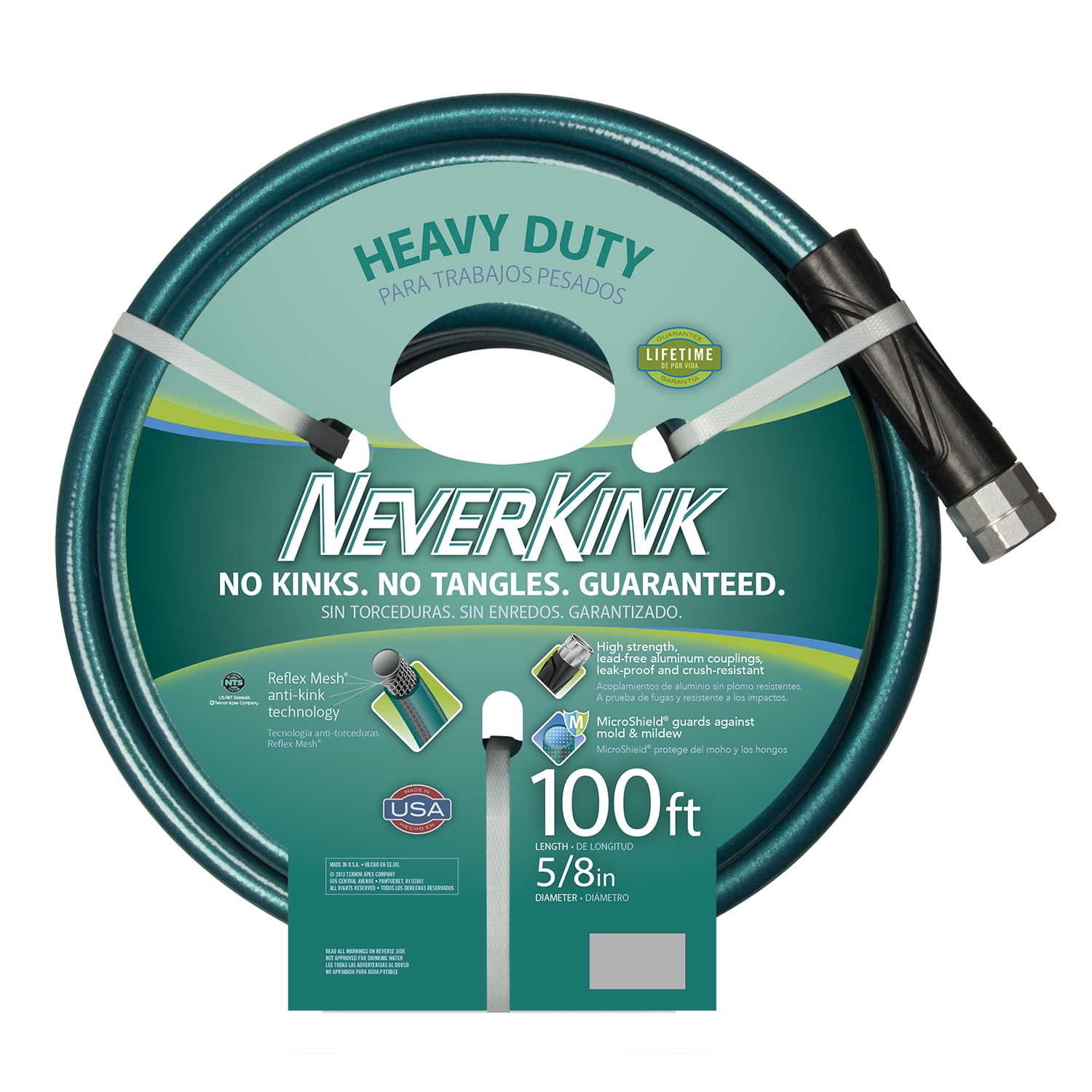 Teknor Apex NeverKink Series 2000 Ultra Flexible Garden Water Hose, 100