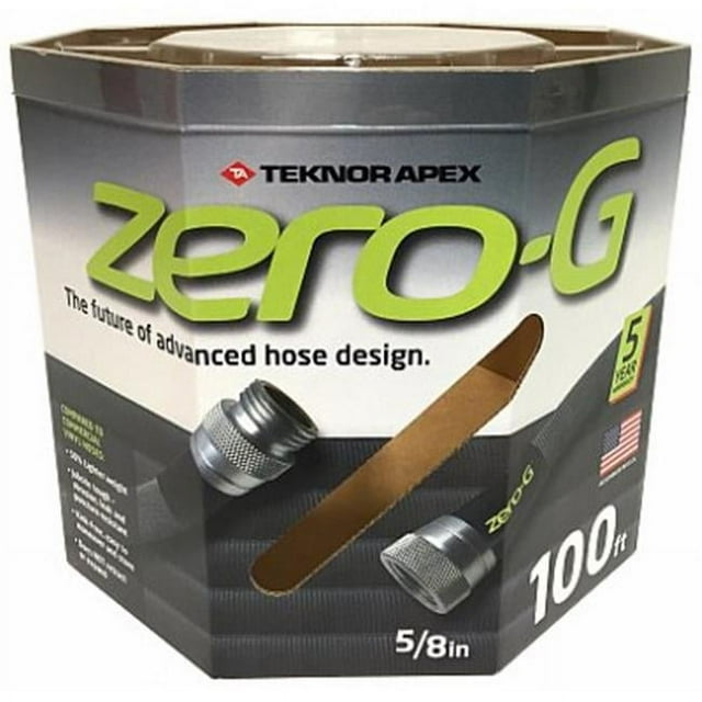 TeknorApex ZeroG 100 ft. AntiKink Water Garden Hose, Safe and