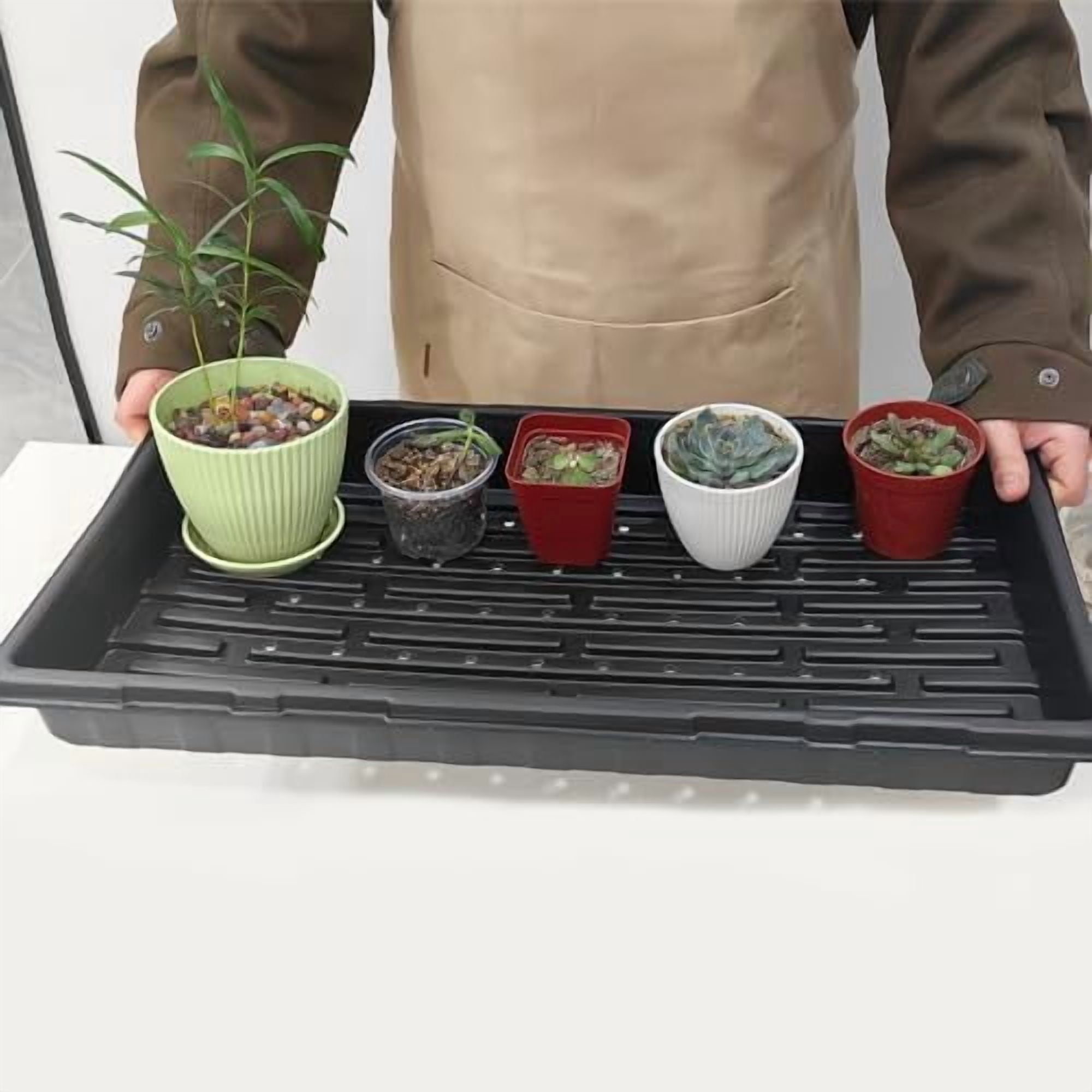 Tekola 18-Pack 1020 Seedling Trays with Holes - Extra Strength Heavy Duty,10" x 20", Reusable 1020 Nursery Trays for Seed Germination, Plant Propagation, Garden Seed Starter and Microgreens