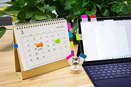Tekola 900 Pieces Tabs Sticky Index Tabs,Writable and Repositionable File Tabs Flags Colored Page Markers Labels for Reading Notes, Books and Classify Files, 41 Sets (Index Tabs)