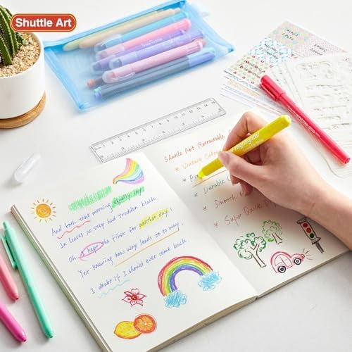 Tekola Bible Highlighters and Pens No Bleed, 33 Pack Bible Journaling Kit, Bible Pens Gel Highlighters and Bible Tabs with a storage bag, Bible Markers No Bleed Through