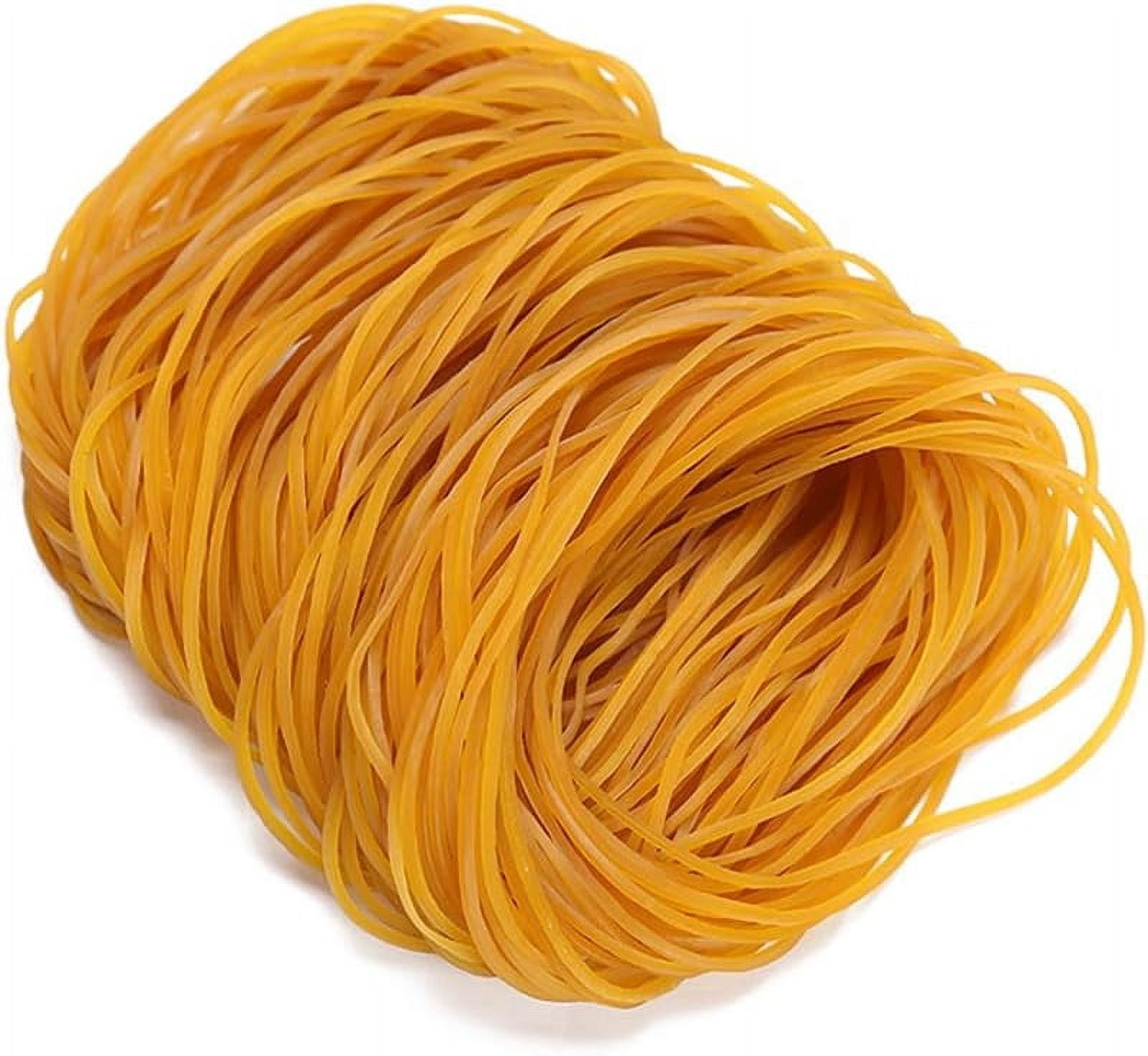 Tekola Rubber Bands 300Pcs 4.8inch Big Elastic Rubber Bands fortrash cans yellow for office supplies File Folders Litter Box (4 4/5" x 1/16")