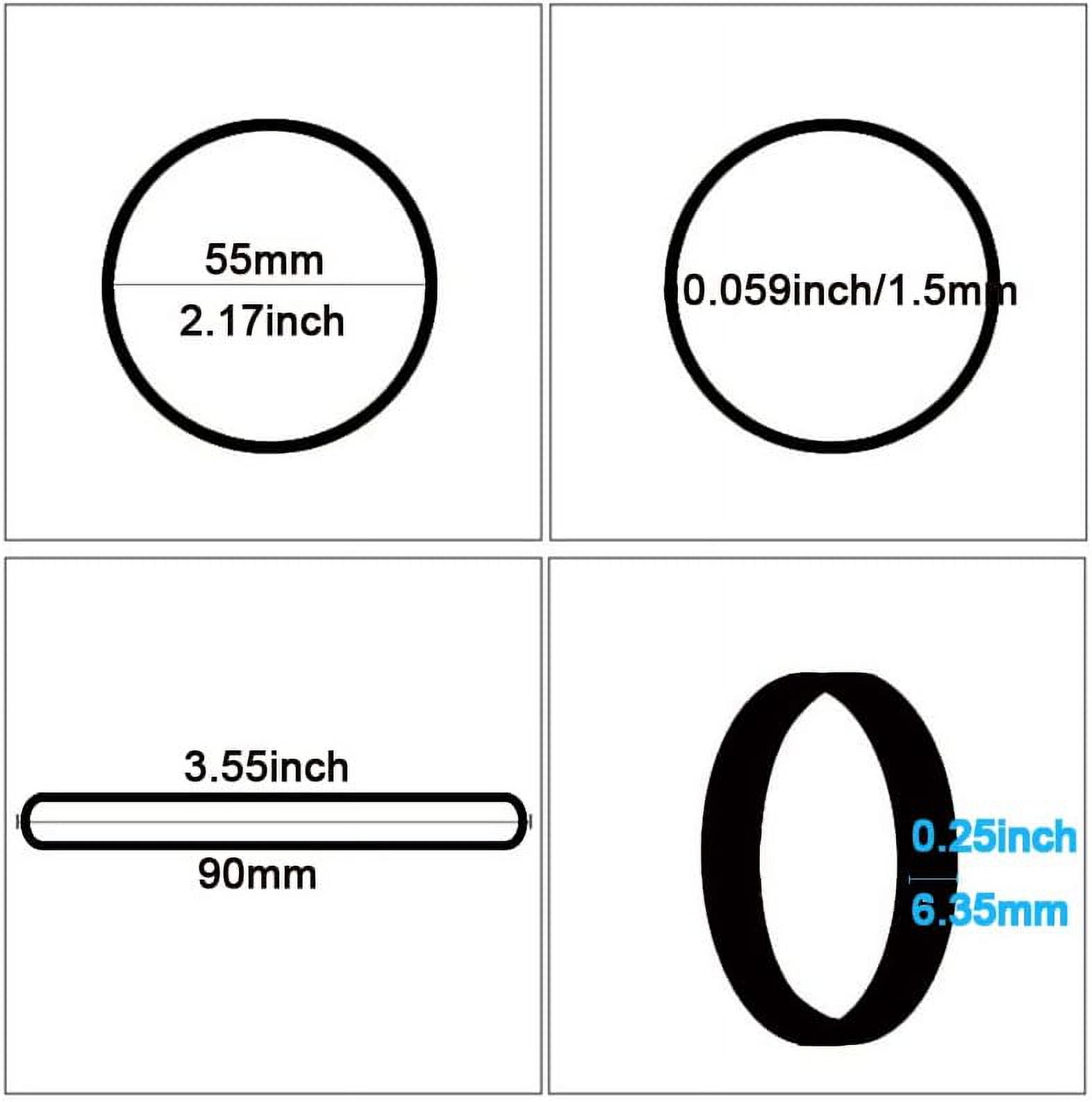 Tekola Rubber Bands Size #64 - 120 Pieces Elastic Black Bands for Office, Files, Litter Box