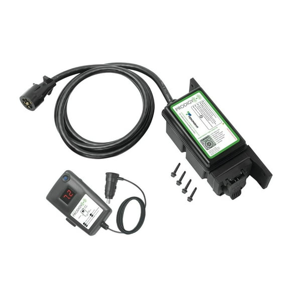 Tekonsha Prodigy  RF Plug & Play Trailer Mounted Proportional Brake Controller for Trailers with 1-3 Axles, Black