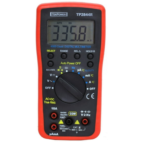 Tekpower TP2844R True RMS Auto-ranging Digital Multimeter With High Accuracy and Resolution
