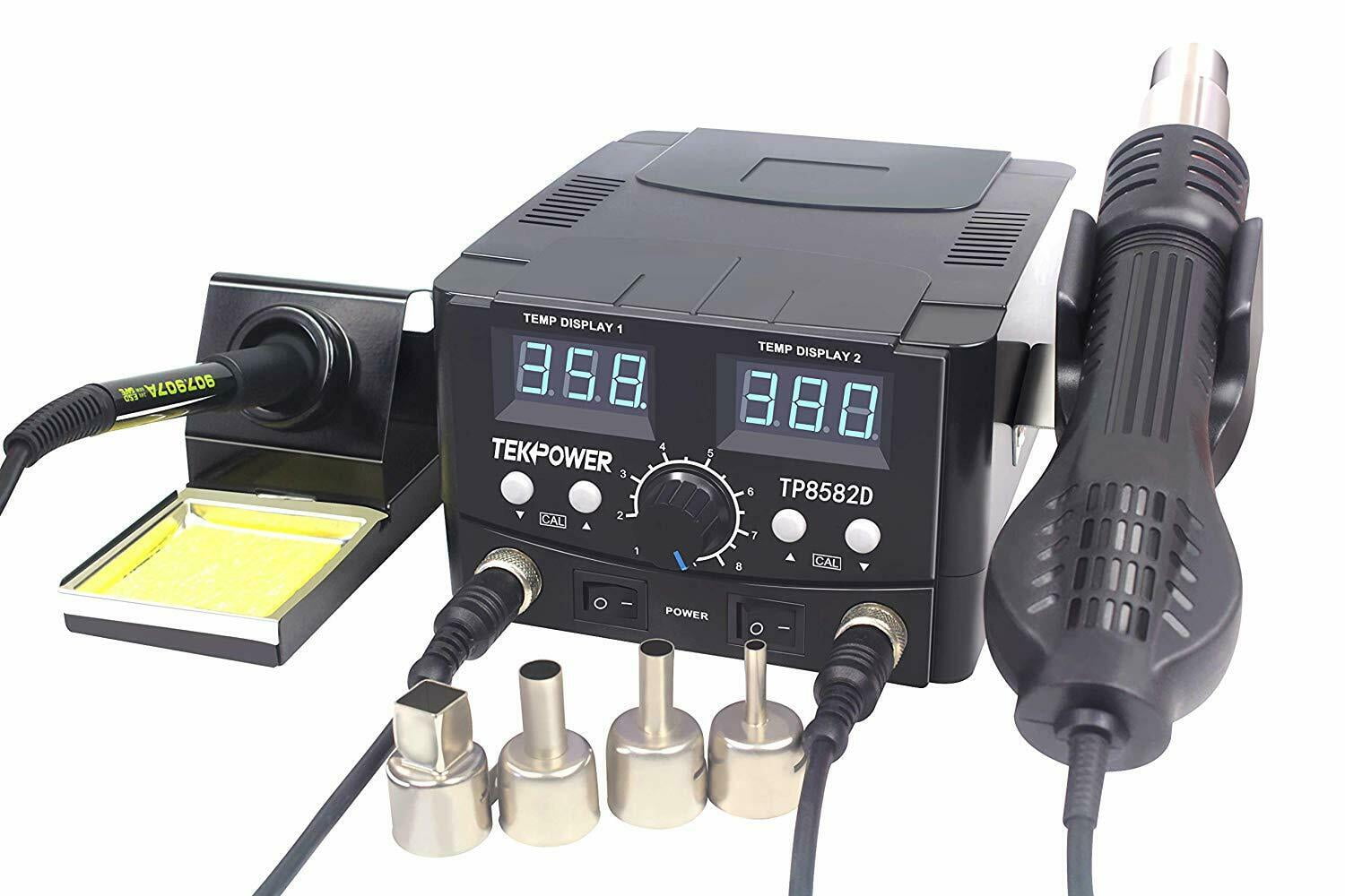 Tekpower TP8582D 70W Soldering Iron and 750W SMD Hot Air Rework Station