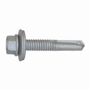 Self-Drilling Screw, #12 x 1-1/2 in, Climaseal Steel Flange Hex Head External Hex Drive, 250 PK