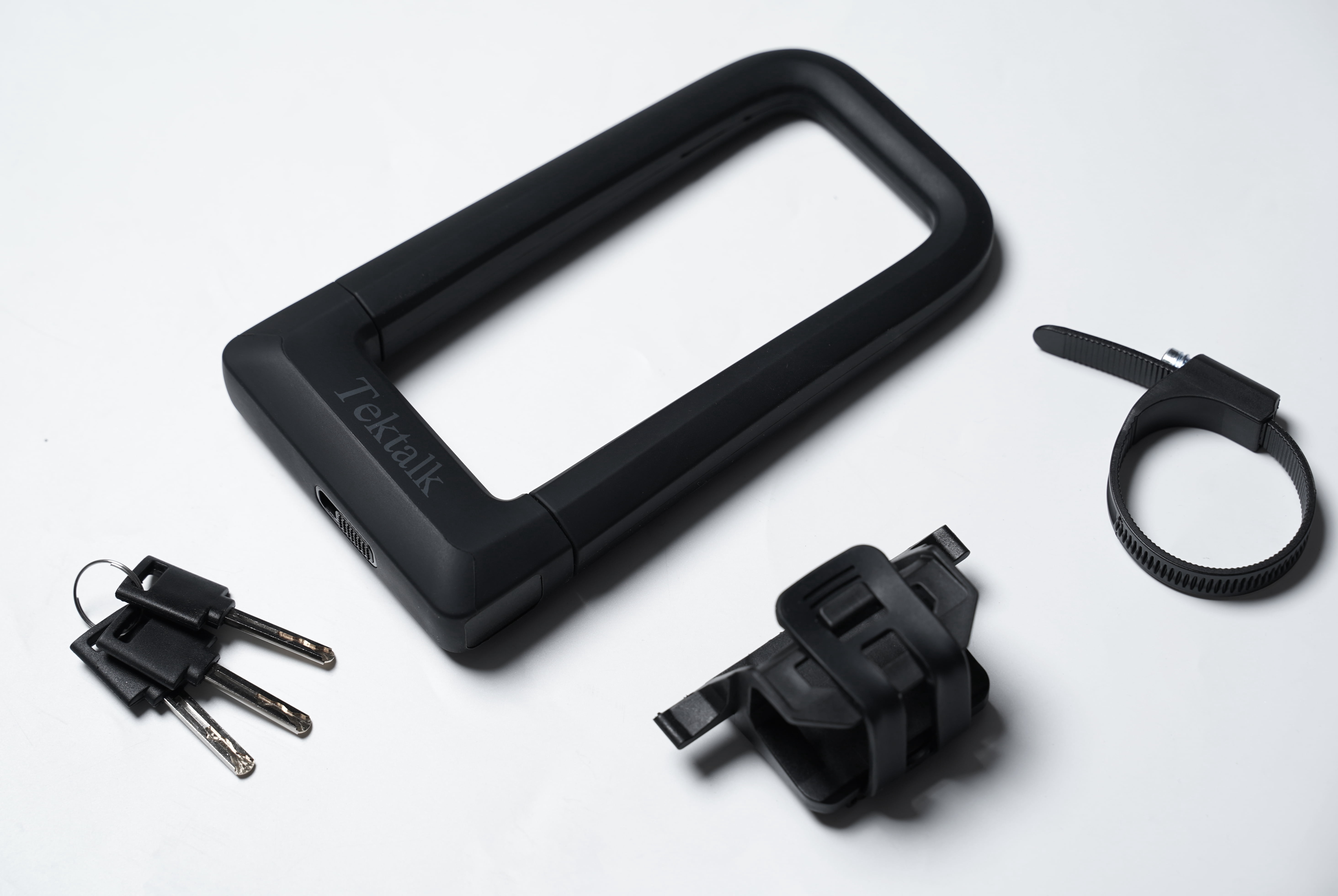 Tektalk Bicycle Lock, Silicone U-Shape Lock Resistant to 12-Ton Hydraulic Shears, Anti-Theft Lock for Motorcycles, Electric Bikes, and Unicycles