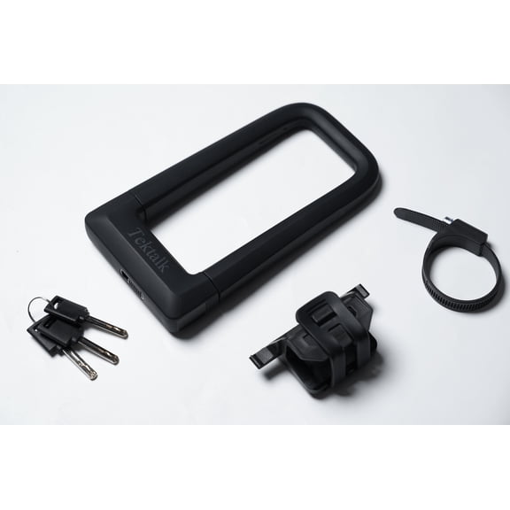 Tektalk Bicycle Lock, Silicone U-Shape Lock Resistant to 12-Ton Hydraulic Shears, Anti-Theft Lock for Motorcycles, Electric Bikes, and Unicycles