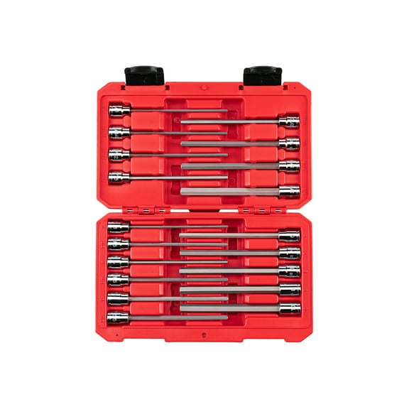 Tekton, 19-pc 3/8in. Drive Long Hex Bit Socket Set, Model# SHB91315