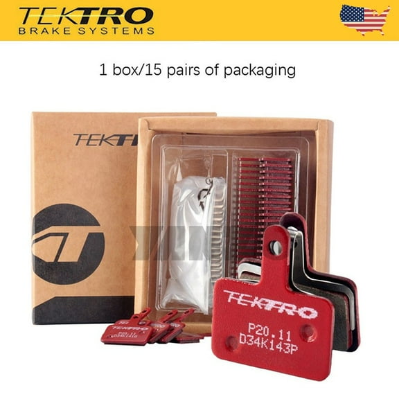 Tektro 15Pairs P20.11 Disc Brake Pads Metal Ceramic W/ Spring Auriga Tune TWIN-OE No Retail Box US Stock