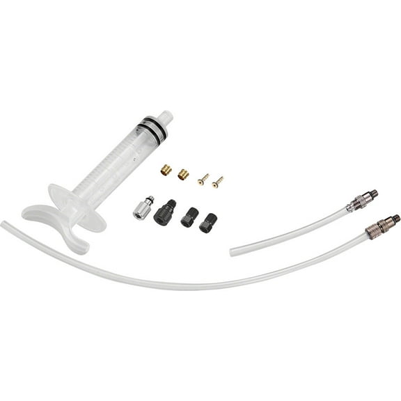 Tektro Basic Bleed Kit w/ Syringe Plastic Tubing Hose Retainer Compression
