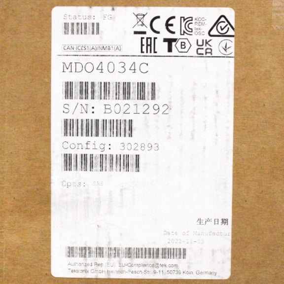 Tektronix 350MHz 4-Ch MDO Oscilloscope w/ 6 GHz Spectrum Analyzer MDO4034C:SA6