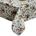thumbnail image 1 of Tektrum 60 X 120 inch 60"X120" Rectangular Seasonal Christmas Ribbons Engineered Printed Tablecloth Table Cover - Wrinkle Free - Great for Banquet, Parties, Dinner, Kitchen, Restaurant, Wedding, 1 of 4
