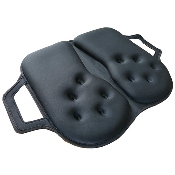 Tektrum Extra Thick Foldable Orthopedic Cool Gel Seat Cushion w/Handle for Home, Office, Chair, Car, Travel-Relief for Back, Sciatica, Tailbone Pain, Promote Healthy Posture (GS1631-BLK)